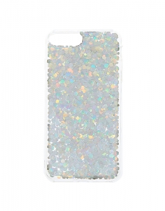 Accesoriu Tech Claire's Holographic Glitter Phone Case - Silver 30107, 02, bb-shop.ro