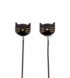Accesoriu Tech Claire's Black Cat Earbuds 37065, 001, bb-shop.ro
