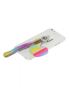 Accesoriu Tech Claire's Rainbow Heart Charm Phone Wrist Strap 22956, 002, bb-shop.ro