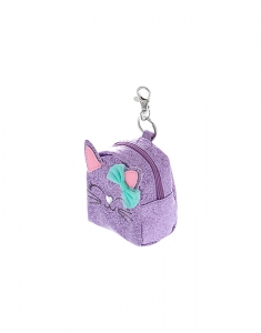 Breloc Claire's Metallic Glitter Cat Mini Backpack Keyring - Purple 34015, 001, bb-shop.ro