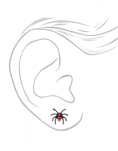 Accesoriu petrecere Claire's Spider Stud Earrings - 3 Pack, Black 3097, 001, bb-shop.ro