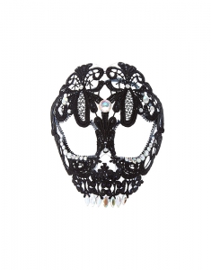 Accesoriu petrecere Claire's Skeleton Lace Mask - Black 96730, 001, bb-shop.ro