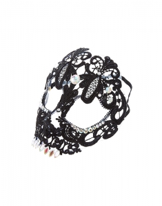 Accesoriu petrecere Claire's Skeleton Lace Mask - Black 96730, 02, bb-shop.ro