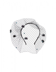 Accesoriu petrecere Claire's Spider Veil Headband - Black 98355, 001, bb-shop.ro