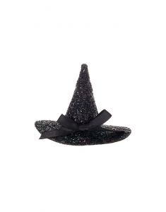Accesoriu petrecere Claire's Glitter Witch Hat Snap Hair Clip - Black 98156, 001, bb-shop.ro