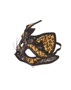 Accesoriu petrecere Claire's Leopard Print Halloween Mask 88662, 02, bb-shop.ro