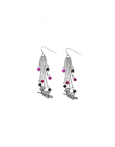 Accesoriu petrecere Claire's Silver Flying Witch Drop Earrings 3340, 02, bb-shop.ro