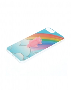 Accesoriu Tech Claire's Rainbow Squishy Unicorn Phone Case - Blue 26867, 001, bb-shop.ro