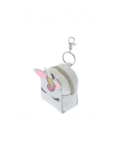 Breloc Claire's Unicorn Glitter Mini Backpack Keyring - Silver 34050, 001, bb-shop.ro