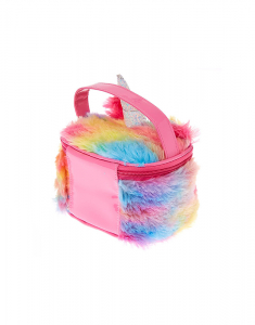 Geanta cosmetice Claire's Furry Rainbow Unicorn Makeup Bag 26912, 002, bb-shop.ro