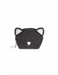 Portofel Claire's Black Cat Glitter Zip Coin Purse 41225, 02, bb-shop.ro