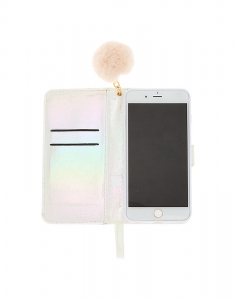 Accesoriu Tech Claire's Blush Faux Fur Folio Phone Case 97062, 001, bb-shop.ro