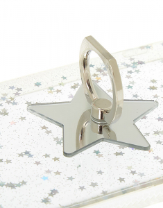 Accesoriu Tech Claire's Iridescent Star Ring Stand Phone Case 11140, 002, bb-shop.ro