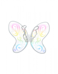 Accesoriu petrecere Claire's Club Rainbow Swirl Butterfly Wings 32383, 001, bb-shop.ro