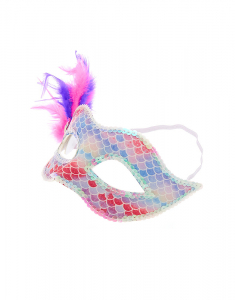 Accesoriu petrecere Claire's Rainbow Feather Gem Mask 15967, 02, bb-shop.ro