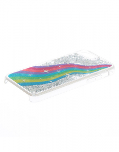Accesoriu Tech Claire's Rainbow Stream Glitter Shakey Phone Case 26578, 001, bb-shop.ro