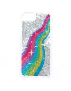 Accesoriu Tech Claire's Rainbow Stream Glitter Shakey Phone Case 26578, 02, bb-shop.ro