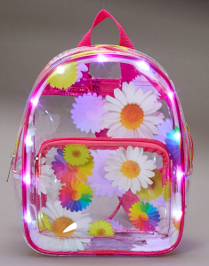Ghiozdan Claire's Rainbow Daisy Light Up Midi Backpack 39173, 003, bb-shop.ro