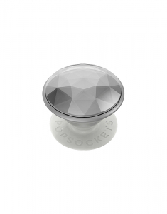 Accesoriu Tech Claire's PopSockets Swappable PopGrip - Disco Crystal Silver 75678, 02, bb-shop.ro