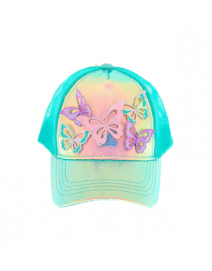 Sapca Claire's Holographic Butterfly Baseball Cap 44686, 001, bb-shop.ro