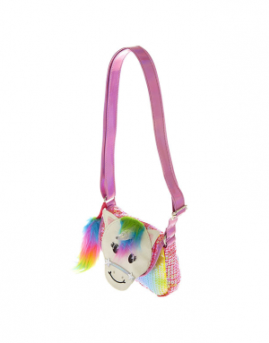 Geanta Claire's Club Starbright the Unicorn Rainbow Unicorn Sequin Purse 23931, 001, bb-shop.ro