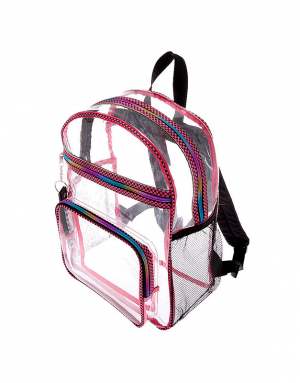 Ghiozdan Claire's Checkered Trim Backpack 75744, 001, bb-shop.ro
