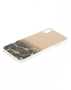 Accesoriu Tech Claire's Gold Cracked Marble Phone Case 11581, 001, bb-shop.ro