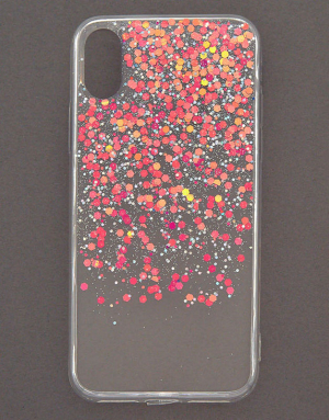 Accesoriu Tech Claire's Cascading Holographic Purple Glitter Phone Case 37531, 002, bb-shop.ro