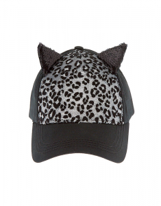 Sapca Claire's Sequin Leopard Cat Ear Baseball Cap 82005, 001, bb-shop.ro