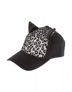 Sapca Claire's Sequin Leopard Cat Ear Baseball Cap 82005, 02, bb-shop.ro