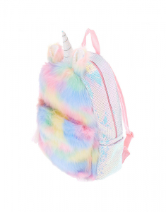 Ghiozdan Claire's Fluffy Rainbow Backpack 90556, 001, bb-shop.ro