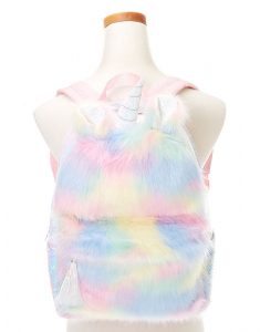 Ghiozdan Claire's Fluffy Rainbow Backpack 90556, 003, bb-shop.ro