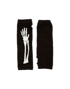 Accesoriu petrecere Claire's Glow In The Dark Skeleton Fingerless Gloves 31901, 02, bb-shop.ro