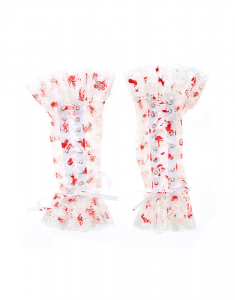 Accesoriu petrecere Claire's Blood Splatter Lace Up Fingerless Gloves 31910, 02, bb-shop.ro
