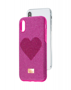 Accesoriu Tech Swarovski Pink Heart Crystalgram 5536634, 001, bb-shop.ro