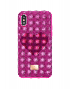 Accesoriu Tech Swarovski Pink Heart Crystalgram 5536634, 002, bb-shop.ro