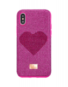 Accesoriu Tech Swarovski Pink Heart Crystalgram 5540720, 002, bb-shop.ro