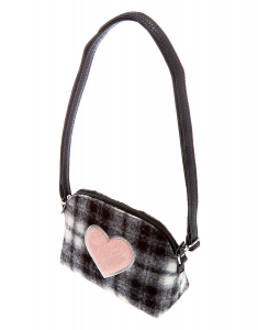 Geanta Claire's Fuzzy Flannel Heart Crossbody Bag 46586, 001, bb-shop.ro