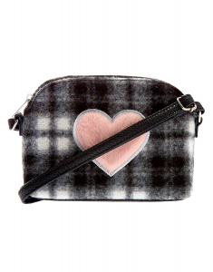 Geanta Claire's Fuzzy Flannel Heart Crossbody Bag 46586, 02, bb-shop.ro