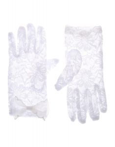 Accesoriu petrecere Claire's Club Lace Flower Girl Gloves 52844, 02, bb-shop.ro