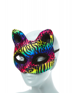Accesoriu petrecere Claire's Rainbow Leopard Mask 28474, 001, bb-shop.ro