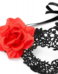 Accesoriu petrecere Claire`s Halloween Day Of The Dead Lace Mask - Black 73508, 001, bb-shop.ro