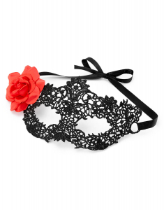 Accesoriu petrecere Claire`s Halloween Day Of The Dead Lace Mask - Black 73508, 02, bb-shop.ro