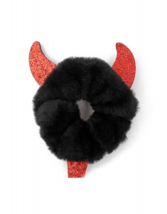 Accesoriu petrecere Claire`s Halloween Medium Plush Devil Horns & Tail Hair Scrunchie 84389, 001, bb-shop.ro