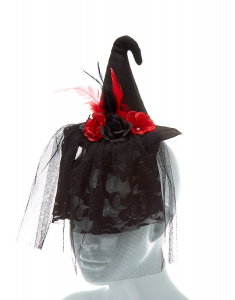 Accesoriu petrecere Claire`s Halloween Witch Hat Hair Fascinator 86419, 002, bb-shop.ro