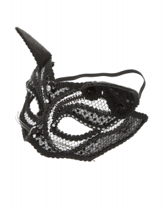 Accesoriu petrecere Claire`s Halloween Lace Cat Mask - Black 94661, 02, bb-shop.ro