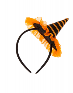 Accesoriu petrecere Claire`s Halloween Glitter Witch Hat Headband 98507, 001, bb-shop.ro