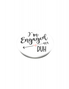 Accesoriu Tech Claire`s PopSockets Swappable PopGrip - I'm Engaged, Duh 11933, 002, bb-shop.ro