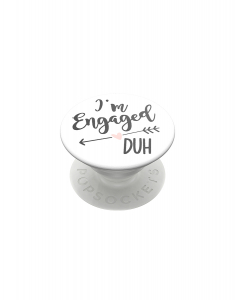 Accesoriu Tech Claire`s PopSockets Swappable PopGrip - I'm Engaged, Duh 11933, 02, bb-shop.ro