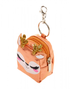 Breloc Claire`s Ginger the Deer Mini Backpack Keychain 60523, 001, bb-shop.ro